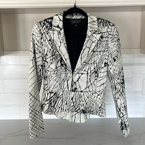 HILTON HOLLIS Etheral Collection Abstract Print Blazer